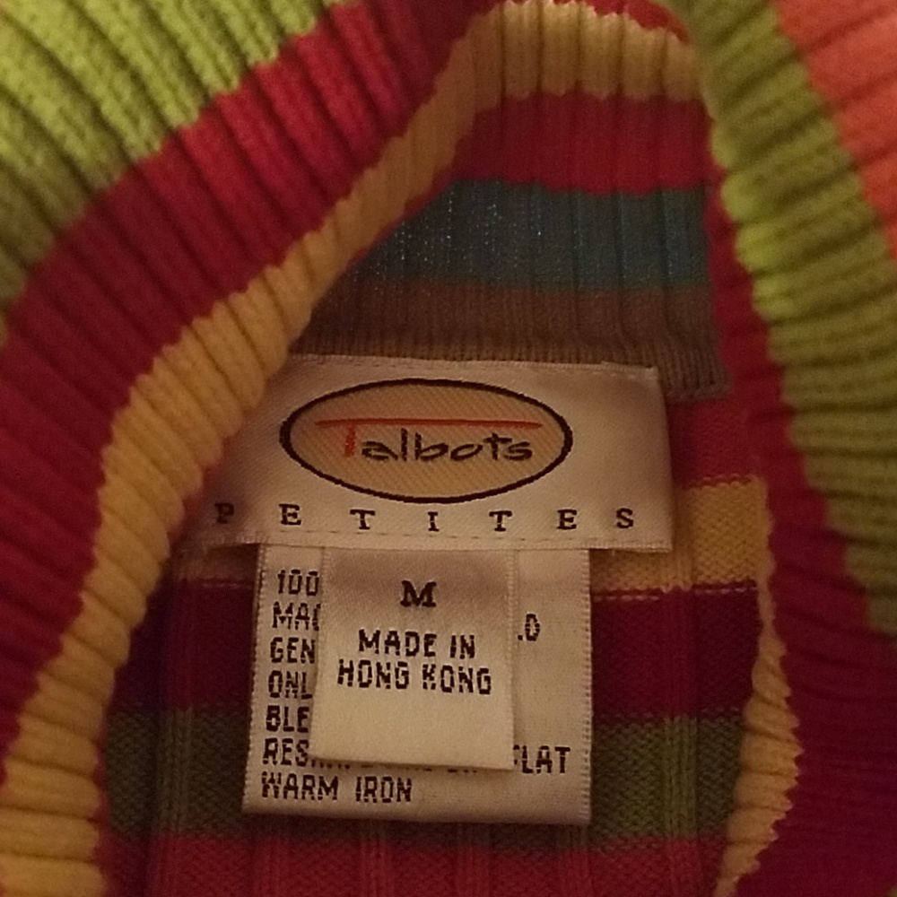 Talbots Multicolored Sweater - Picture 2 of 2